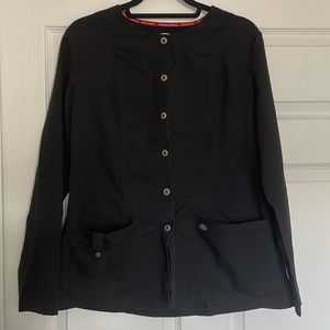 Black scrub jacket